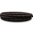 Load image into Gallery viewer, Vibrant -12 AN Two-Tone Black/Red Nylon Braided Flex Hose (10 foot roll) - Main Product View