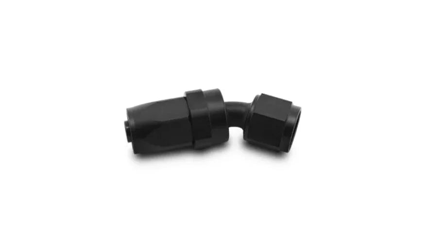 Vibrant -12AN AL 30 Degree Elbow Hose End Fitting - Side View