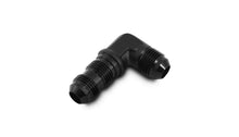 Load image into Gallery viewer, Vibrant -12AN Bulkhead Adapter 90 Degree Elbow Fitting - Anodized Black Only - Main Product View