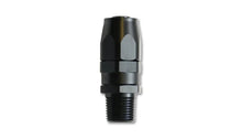 Load image into Gallery viewer, Vibrant -12AN Male NPT Straight Hose End Fitting - 1/2 NPT - Side View