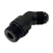 Load image into Gallery viewer, Vibrant -12AN Male to Male -12AN Straight Cut 45 Degree Adapter Fitting - Anodized Black - Main Product View