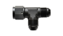 Load image into Gallery viewer, Vibrant -12AN Tee Fitting with Female -12AN Swivel - Side View