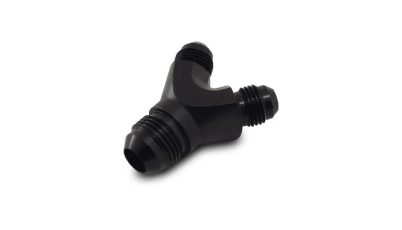 Vibrant -12AN x -12AN x -12AN Y-Adapter Fitting - Aluminum - Side View