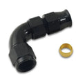 Load image into Gallery viewer, Vibrant 1/2In Tube to -8AN Female 90 Degree Union Adapter Fitting w/ Olive Inserts - Back View