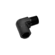 Load image into Gallery viewer, Vibrant 1/2in NPT Female to Male 90 Degree Pipe Adapter Fitting - Side View