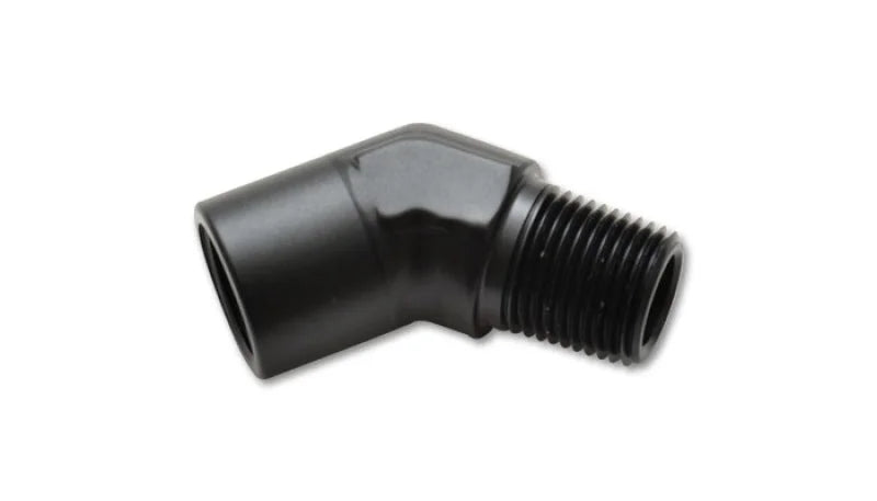 Vibrant 1/4in NPT Female to Male 45 Degree Pipe Adapter Fitting - Main Product View