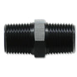 Load image into Gallery viewer, Vibrant 1/4in NPT x 1/4in NPT Straight Union Pipe Adapter Fitting - Aluminum - Main Product View