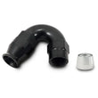 Load image into Gallery viewer, Vibrant 150 Degree High Flow Hose End Fitting for PTFE Lined Hose -12AN - Side View