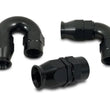 Load image into Gallery viewer, Vibrant 150 Degree High Flow Hose End Fitting for PTFE Lined Hose -12AN - Back View