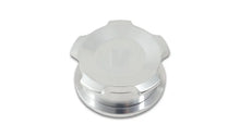 Load image into Gallery viewer, Vibrant 1.5in OD Aluminum Weld Bungs w/ Polished Aluminum Threaded Cap - Side View