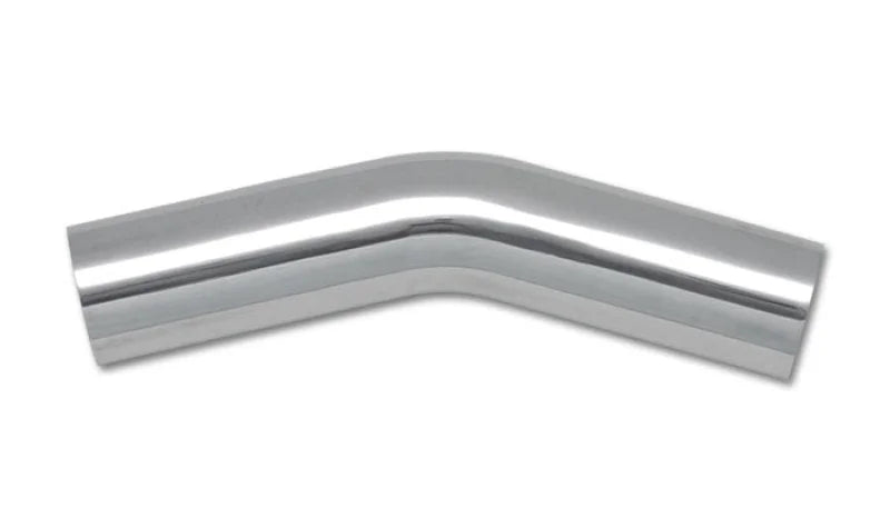 Vibrant 1.5in O.D. Universal Aluminum Tubing (30 degree bend) - Polished - Side View