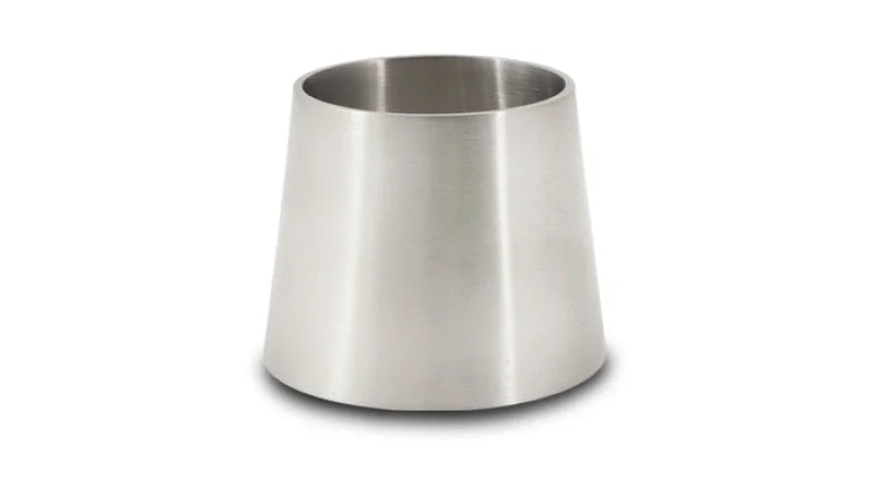 Vibrant 1.5in x 2in T304 SS Straight Reducer 2in long - Side View