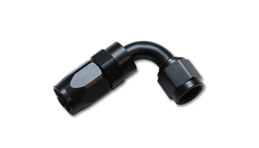 Vibrant -16AN 90 Degree Elbow Hose End Fitting - Side View