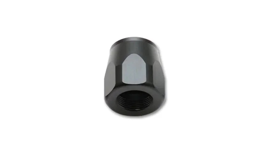 Vibrant -16AN Hose End Socket - Black - Side View