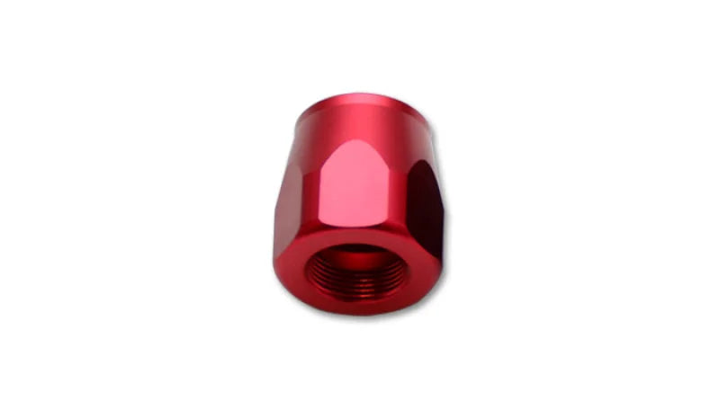 Vibrant -16AN Hose End Socket - Red - Side View