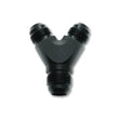 Load image into Gallery viewer, Vibrant -16AN x -16AN x 16AN Y-Adapter Fitting - Aluminum Black - Main Product View