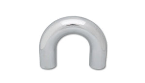 Vibrant 1.75in O.D. Universal Aluminum Tubing (180 degree Bend) - Polished - Main Product View