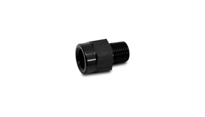 Vibrant 1/8in Male BSP to 1/8in Female NPT Adapter Fitting - Aluminum - Side View
