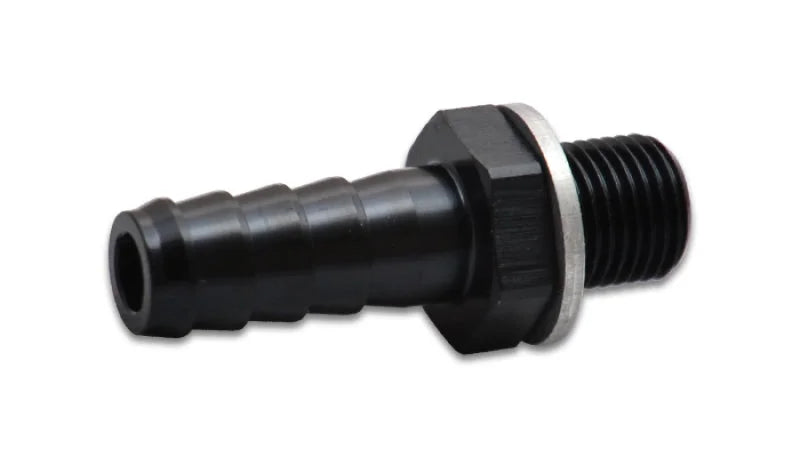 Vibrant 18mm x 1.5 Metric to 3/4in Barb Fitting - Aluminum - Main Product View
