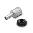 Load image into Gallery viewer, Vibrant 19mm (3/4in) O.D. Aluminum Vacuum Hose Fitting (includes Rubber Grommet) - Main Product View