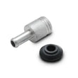 Load image into Gallery viewer, Vibrant 19mm (3/4in) O.D. Aluminum Vacuum Hose Fitting (includes Rubber Grommet) - Main Product View