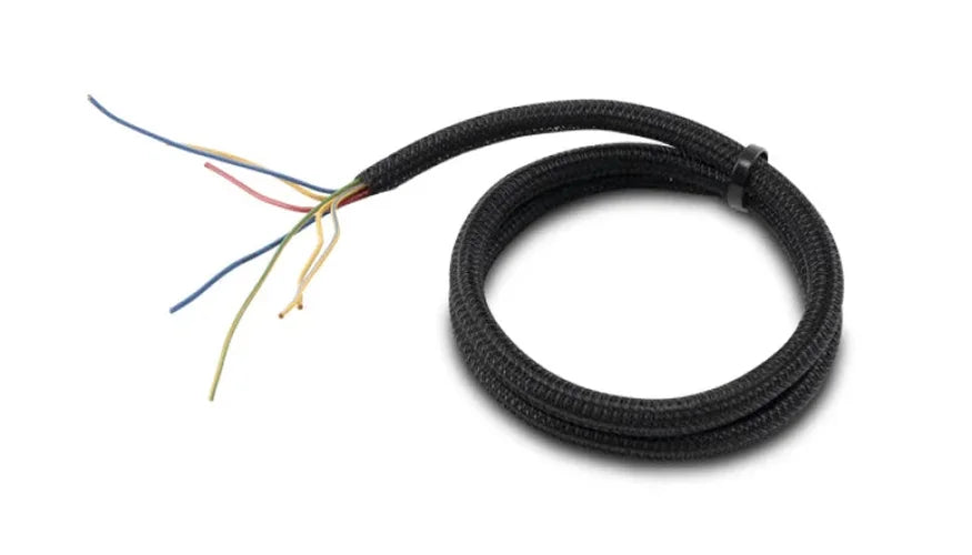 Vibrant 1in O.D. Flexible Split Sleeving (5 foot length) Black - Side View