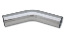 Load image into Gallery viewer, Vibrant 1in O.D. Universal Aluminum Tubing (45 Degree Bend) - Polished - Main Product View