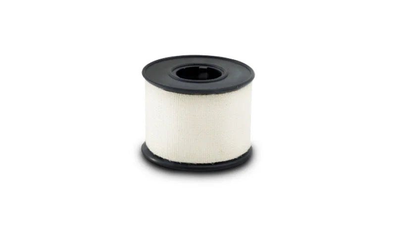 Vibrant 2 Meter (6-1/2 Feet) Roll of White Adhesive Clean Cut Tape - Side View