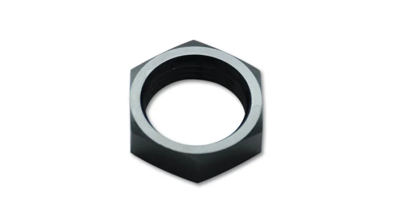 Vibrant -20AN Bulkhead Nut - Aluminum - Side View