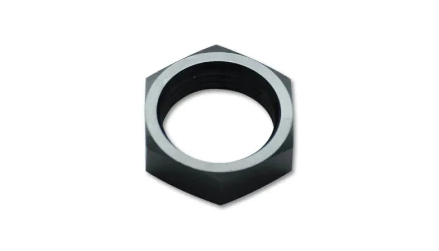 Vibrant -20AN Bulkhead Nut - Aluminum - Side View