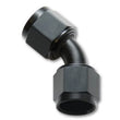 Load image into Gallery viewer, Vibrant -20AN X -20AN Female Flare Swivel 45 Deg Fitting (AN To AN) -Anodized Black Only - Back View