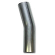 Load image into Gallery viewer, Vibrant 2.5in O.D. T304 SS 15 deg Mandrel Bend 5in x 5in leg lengths (3.5in Centerline Radius) - Side View