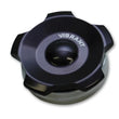 Load image into Gallery viewer, Vibrant 2.75in OD Aluminum Weld Bungs w/ Anodized Black Aluminum Threaded Cap (incl. O-Ring) - Main Product View