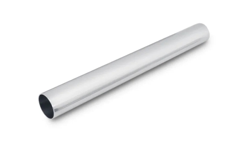 Vibrant 2.75in O.D. Universal Aluminum Tubing (18in long Straight Pipe) - Polished - Side View