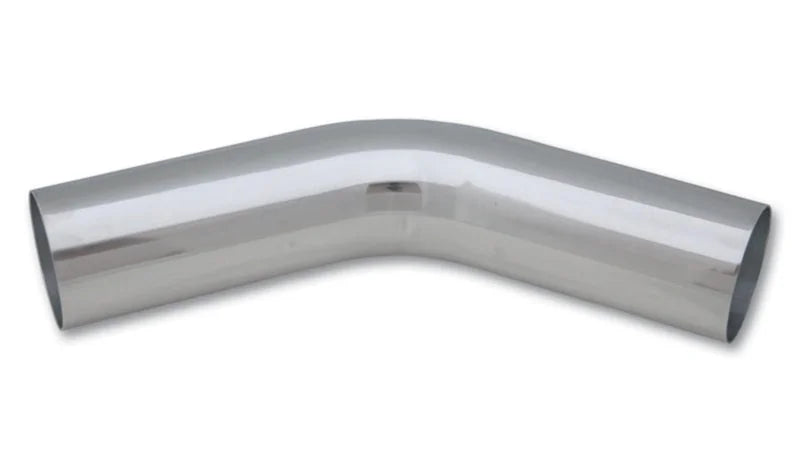 Vibrant 2.75in O.D. Universal Aluminum Tubing (45 degree bend) - Polished - Main Product View