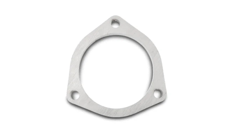 Vibrant 3-Bolt T304 SS Exhaust Flanges (2.5in I.D.) - 5 Flange Bulk Pack - Back View