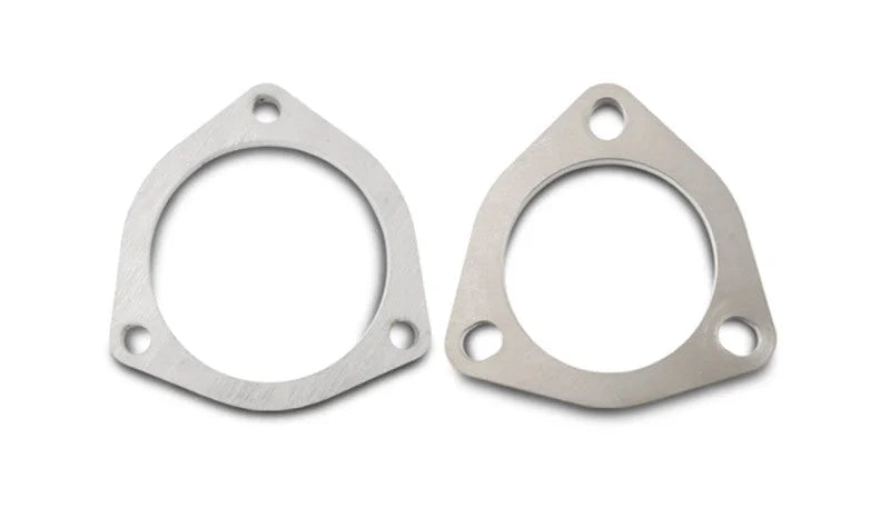 Vibrant 3-Bolt Titanium Flange 2.50in ID - Back View