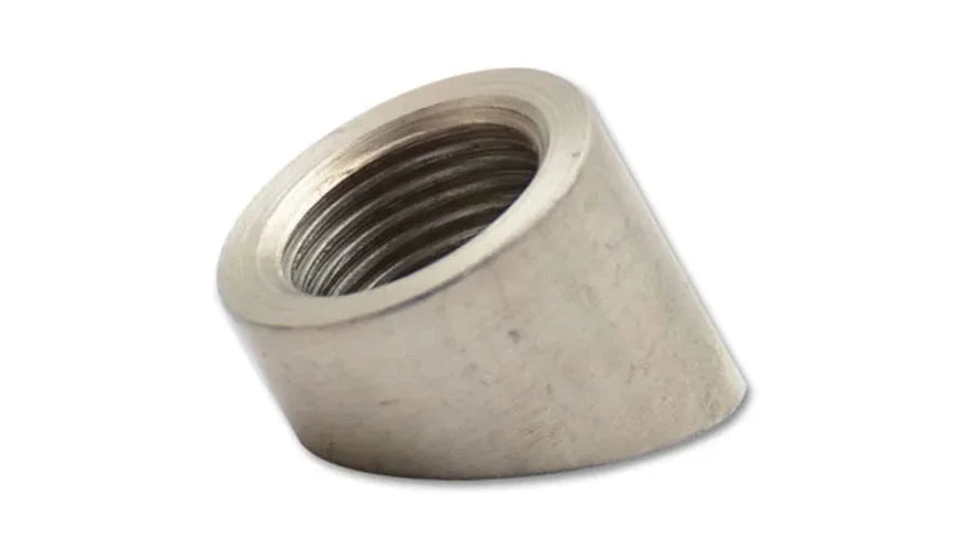 Vibrant 30 Degree Angled Oxygen Sensor Weld Bung T304 SS M18 x 1.5 Thread - 1 Piece - Side View