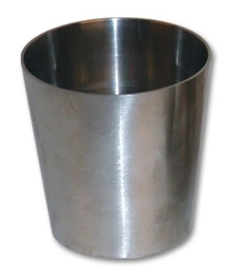 Vibrant 3.0in x 1.5in T304 Stainless Steel Straight Reducer - 6in Length - Detail View