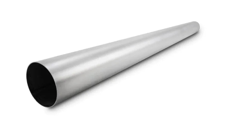Vibrant 321 SS Straight Tubing 2.5in O.D. 39.375in Length 18 Gauge Wall Thickness - Side View