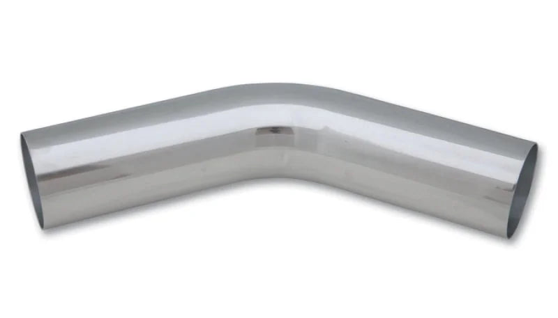 Vibrant 3.25in O.D. Universal Aluminum Tubing (45 Degree) 3.25in CLR 5in Leg Length - Side View