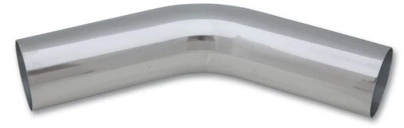 Vibrant 3.25in O.D. Universal Aluminum Tubing (45 Degree) 3.25in CLR 5in Leg Length - Back View