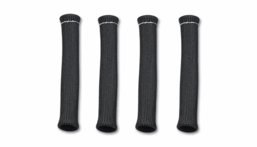 Vibrant 3/4in Dia Spark Plug Boot Insulator (4/Pack) Black color - Detail View