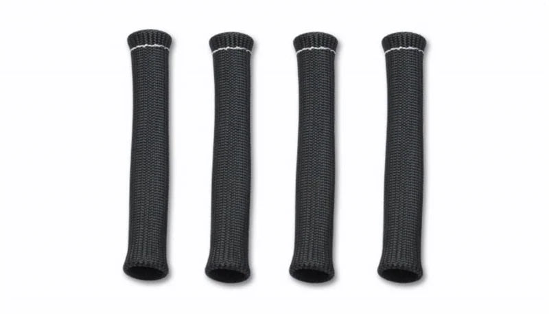 Vibrant 3/4in Dia Spark Plug Boot Insulator (4/Pack) Black color - Detail View