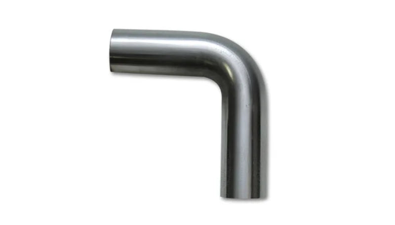 Vibrant 3.5in O.D. T304 SS 90 deg Mandrel Bend 6in x 6in leg lengths (5.5in Centerline Radius) - Main Product View