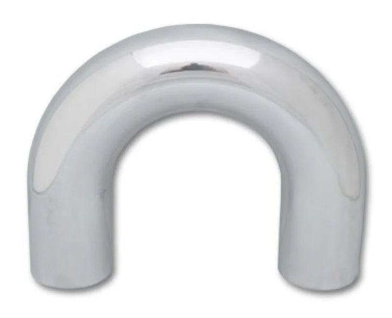 Vibrant 3.5in O.D. Universal Aluminum Tubing (180 degree Bend) - Polished - Detail View