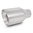 Load image into Gallery viewer, Vibrant 3.5in Round SS Exhaust Tip (Double Wall Angle Cut Beveled Outlet) - Side View