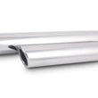 Load image into Gallery viewer, Vibrant 3.5in Round SS Truck/SUV Exh Tip (Single wall Angle Cut Rolled Edge) - 3in inlet 11in long - Back View