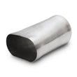 Load image into Gallery viewer, Vibrant 3.5in oval (Nominal) x 3.5in Round Transiton adapter T304 SS 6in long - Main Product View