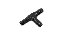 Load image into Gallery viewer, Vibrant 3/8in Barbed Tee Adapter - Black Anodized - Main Product View